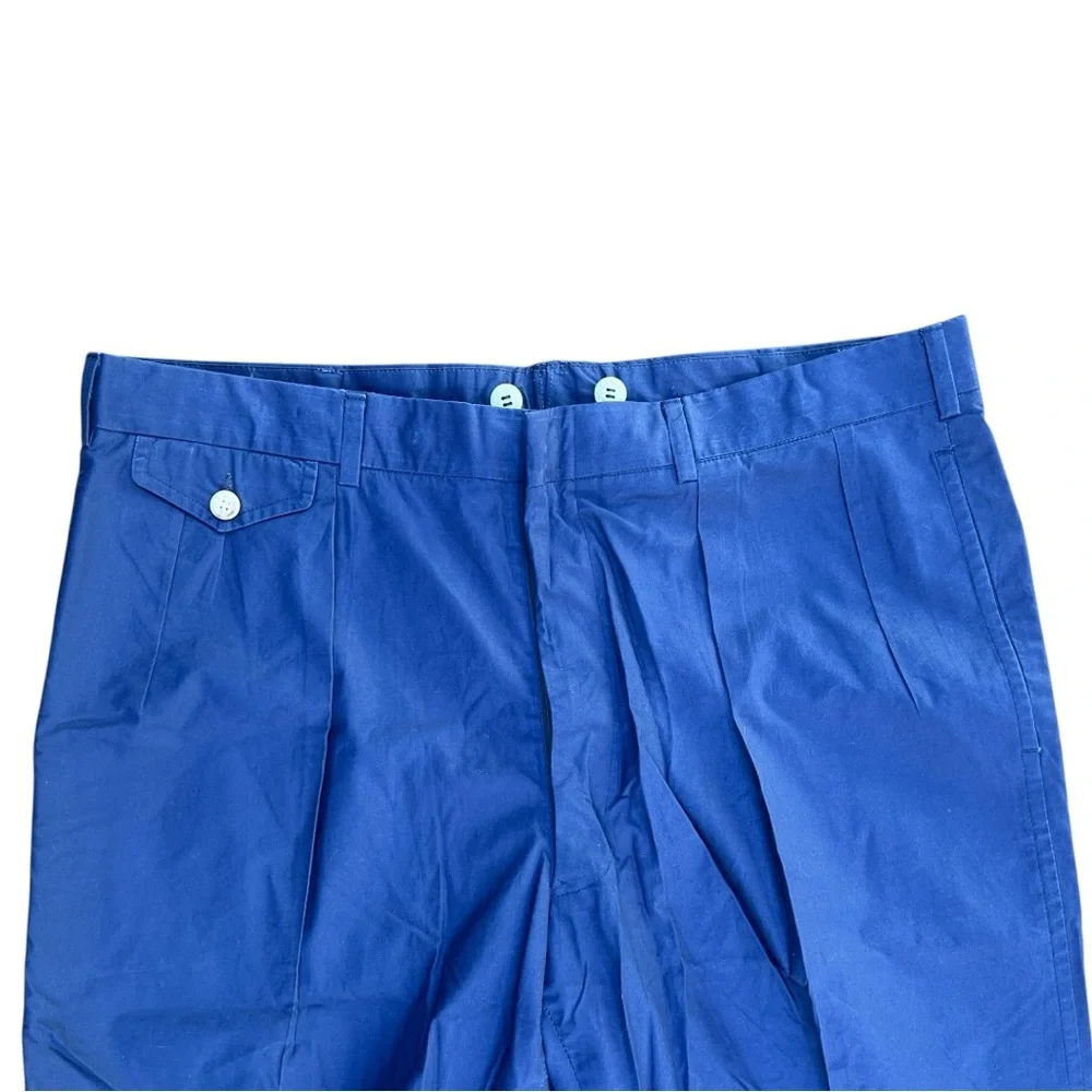 👖 Polo Ralph Lauren Vintage‎ Pleated Dress Pants – Blue – 32x32